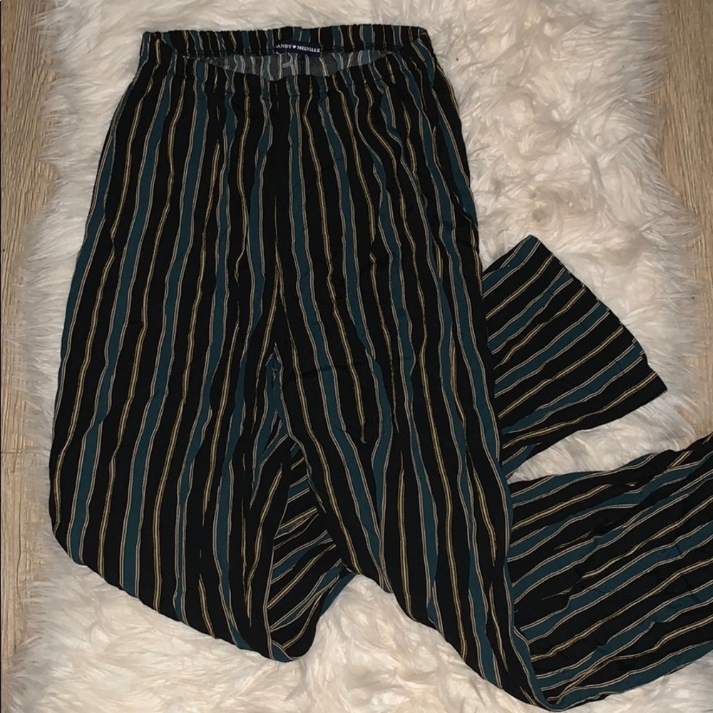 High rise Tilden in Green, Yellow and black stripe